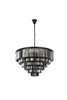 ELEGANT LIGHTING 1201D44MB-SS/RC  Sydney 33-Light Pendant lamp, Mocha Brown