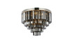 ELEGANT LIGHTING 1201F32PN-SS/RC  Sydney 17-Light Flush Mount, Polished nickel