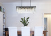 ELEGANT LIGHTING 1202D40MB/RC  Sydney 12-Light Pendant lamp, Mocha Brown