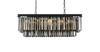 ELEGANT LIGHTING 1202D40MB-SS/RC  Sydney 12-Light Pendant lamp, Mocha Brown