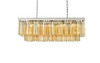 ELEGANT LIGHTING 1202D40PN-GT/RC  Sydney 12-Light Pendant lamp, Polished nickel