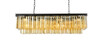 ELEGANT LIGHTING 1202D50MB-GT/RC  Sydney 12-Light Pendant lamp, Mocha Brown