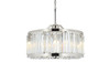 ELEGANT LIGHTING 1203D28PN/RC  Chelsea 8-Light Pendant lamp, Polished nickel