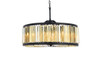 ELEGANT LIGHTING 1203D35MB-GT/RC  Chelsea 10-Light Pendant lamp, Mocha Brown