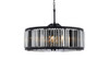 ELEGANT LIGHTING 1203D35MB-SS/RC  Chelsea 10-Light Pendant lamp, Mocha Brown