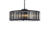 ELEGANT LIGHTING 1203G43MB-SS/RC  Chelsea 10-Light Pendant lamp, Mocha Brown