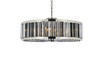 ELEGANT LIGHTING 1203G43PN-SS/RC  Chelsea 10-Light Pendant lamp, Polished nickel