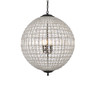 ELEGANT LIGHTING 1205D24DB/RC  Olivia 5-Light Pendant Lamp, Dark Bronze