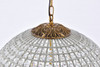 ELEGANT LIGHTING 1205D24FG/RC  Olivia 5-Light Pendant lamp, French Gold