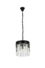 ELEGANT LIGHTING 1208D12MB/RC  Sydney 3-Light Pendant lamp, Mocha Brown