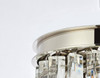 ELEGANT LIGHTING 1208D12PN/RC  Sydney 3-Light Pendant lamp, Polished nickel