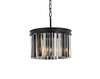 ELEGANT LIGHTING 1208D16MB-SS/RC  Sydney 3-Light Pendant lamp, Mocha Brown