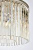 ELEGANT LIGHTING 1208D20PN/RC  Sydney 6-Light Pendant lamp, Polished nickel