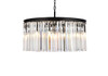 ELEGANT LIGHTING 1208D31MB/RC  Sydney 8-Light Pendant lamp, Mocha Brown