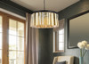 ELEGANT LIGHTING 1208D31MB-GT/RC  Sydney 8-Light Pendant lamp, Mocha Brown