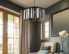 ELEGANT LIGHTING 1208D31MB-SS/RC  Sydney 8-Light Pendant lamp, Mocha Brown