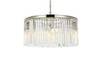 ELEGANT LIGHTING 1208D31PN/RC  Sydney 8-Light Pendant lamp, Polished nickel