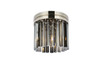 ELEGANT LIGHTING 1208F12PN-SS/RC  Sydney 3-Light Flush Mount, Polished nickel