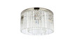 ELEGANT LIGHTING 1208F26PN/RC  Sydney 8-Light Flush Mount, Polished nickel