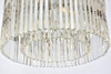 ELEGANT LIGHTING 1208F31PN/RC  Sydney 8-Light Flush Mount, Polished nickel
