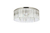 ELEGANT LIGHTING 1208F43PN/RC  Sydney 10-Light Flush Mount, Polished nickel