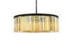 ELEGANT LIGHTING 1208G43MB-GT/RC  Sydney 10-Light Pendant lamp, Mocha Brown