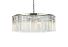 ELEGANT LIGHTING 1208G43PN/RC  Sydney 10-Light Pendant lamp, Polished nickel