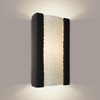 A19 Lighting RE102-MB-WF 1-Light Clouds Wall Sconce Matte Black and White Frost