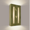 A19 Lighting RE111-SG-WF 1-Light Spring Wall Sconce Sagebrush and White Frost