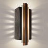 A19 Lighting RE113-GM-RW 1-Light Empire Wall Sconce Gunmetal and Rosewood