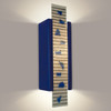 A19 Lighting RE115-CB-MSH 1-Light Zen Garden Wall Sconce Cobalt Blue and Multi Sapphire