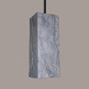 A19 Lighting PN18011-GR-BCC 1-Light Stone Pendant Grey (Black Cord & Canopy)