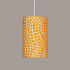 A19 Lighting PM20302-SY-WCC 1-Light Channels Pendant Sunflower Yellow (White Cord & Canopy)