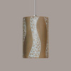 A19 Lighting PM20304-SA-BCC 1-Light Passage Pendant Sand (Black Cord & Canopy)