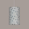 A19 Lighting PM20308-GY-BCC 1-Light Confetti Pendant Grey (Black Cord & Canopy)