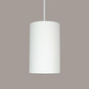 A19 Lighting P202-BCC 1-Light Gran Andros Pendant: Bisque (Black Cord & Canopy)