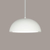 A19 Lighting P302-WCC 1-Light Gran Thera Pendant: Bisque (White Cord & Canopy)