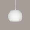 A19 Lighting P1601-BCC 1-Light Bonaire Pendant: Bisque (Black Cord & Canopy)