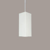 A19 Lighting P1801-WCC 1-Light Timor Pendant: Bisque (White Cord & Canopy)