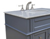 ELEGANT DECOR VF-1025 Park Ave 32" Single Bathroom Vanity set in Grey