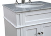 ELEGANT DECOR VF-1026 Park Ave 24" Single Bathroom Vanity set in White ELEGANT DECOR VF-1026 Park Ave 24" Single Bathroom Vanity set in White