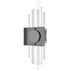 AVENUE LIGHTING HF3011-PN GLACIER AVENUE COLLECTION wall sconce, POLISHED NICKEL