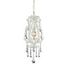 ELK LIGHTING 12003/1CL Opulence 1 Light Pendant In Antique White And Clear Crystal