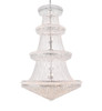 ELEGANT LIGHTING V1800G62C/RC 1800 Primo Collection Large Hanging Fixture H96in D62 Lt:56 Chrome Finish (Royal Cut Crystals)