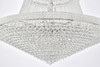ELEGANT LIGHTING V1800G62C/RC 1800 Primo Collection Large Hanging Fixture H96in D62 Lt:56 Chrome Finish (Royal Cut Crystals)