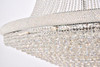 ELEGANT LIGHTING V1800G62C/RC 1800 Primo Collection Large Hanging Fixture H96in D62 Lt:56 Chrome Finish (Royal Cut Crystals)