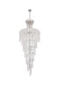 ELEGANT LIGHTING V1800SR36C/RC 1800 Spiral Collection Large Hanging Fixture D36in H86in Lt:32 Chrome Finish (Royal Cut Crystals)