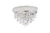 ELEGANT LIGHTING V1802W12C/RC 1802 Primo Collection Wall Sconce W12in H6in E7in Lt:2 Chrome Finish (Royal Cut Crystals)