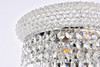 ELEGANT LIGHTING V1802W12C/RC 1802 Primo Collection Wall Sconce W12in H6in E7in Lt:2 Chrome Finish (Royal Cut Crystals)