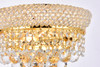 ELEGANT LIGHTING V1802W12G/RC 1802 Primo Collection Wall Sconce W12in H6in E7in Lt:2 Gold Finish (Royal Cut Crystals)